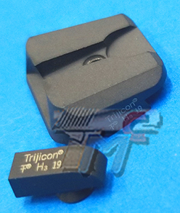 Detonatpr Trijicon GL-11 NOVAK Steel Sight Set for GHK Glock 17 - Click Image to Close